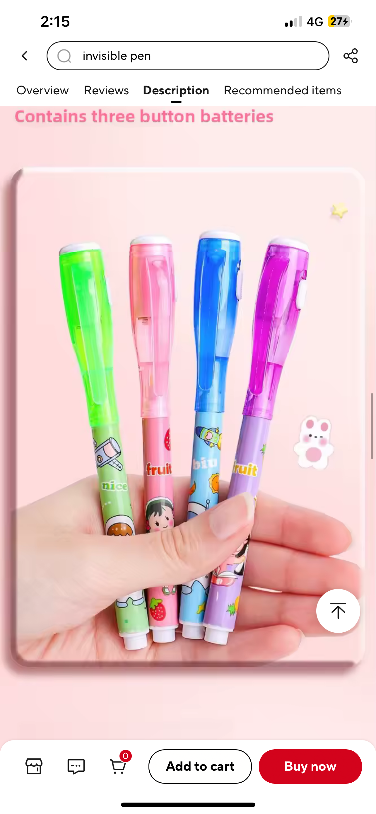 Magic Invisible Highlighter Pen with UV Light Painting Markers Invisible Ink Fluorescence for Kid Gift Spy Game