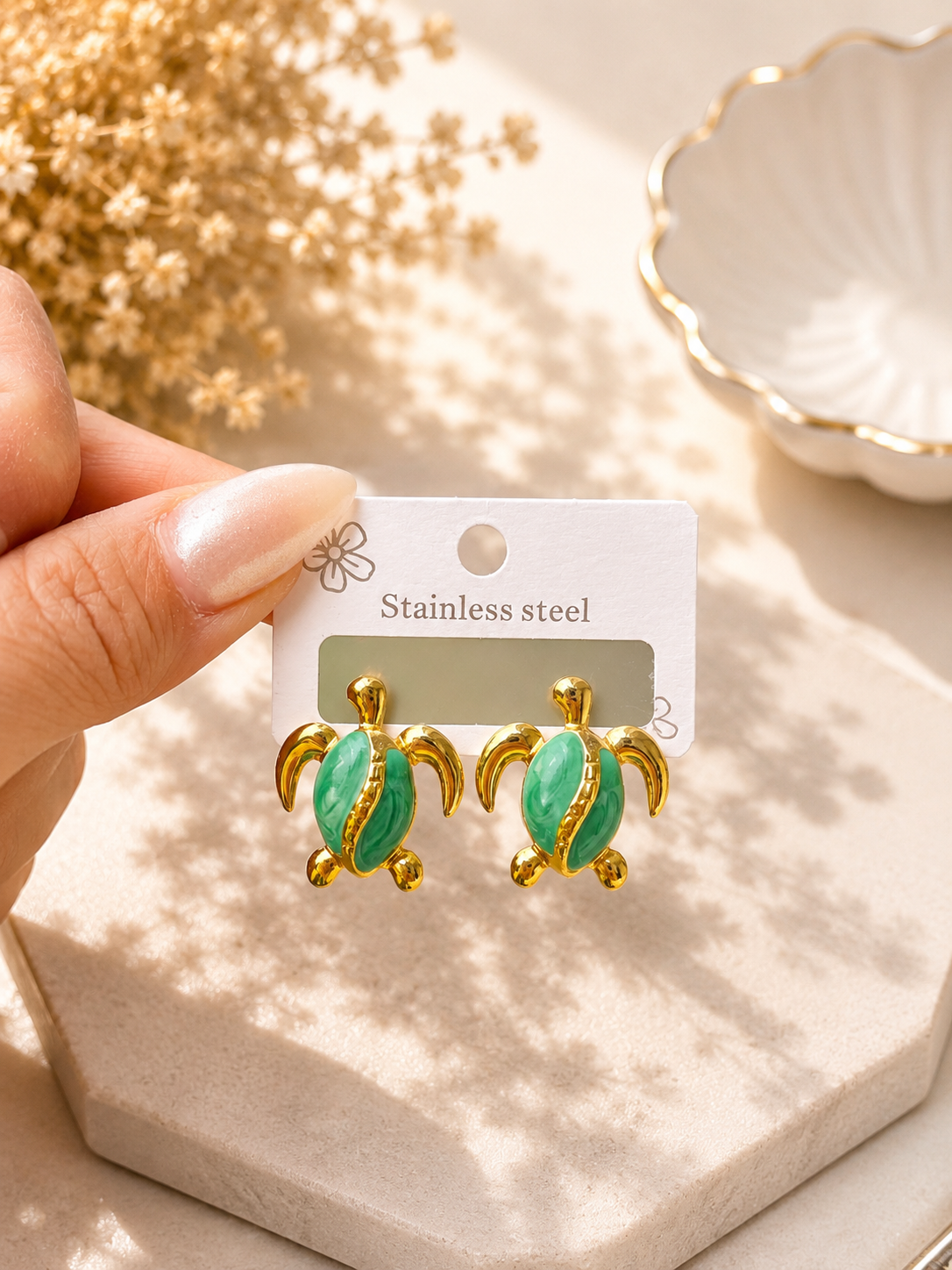 Stainless Steel Floral & Butterfly Earrings Collection