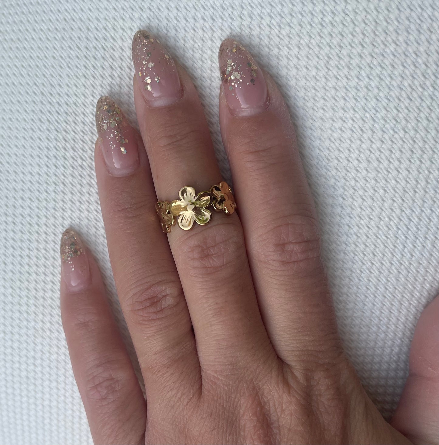 Trendy Gold Color Stainless Steel Ring for Women Bohemian Shell Starfish Conch Flower Butterfly Heart Ring Party Jewelry Gift