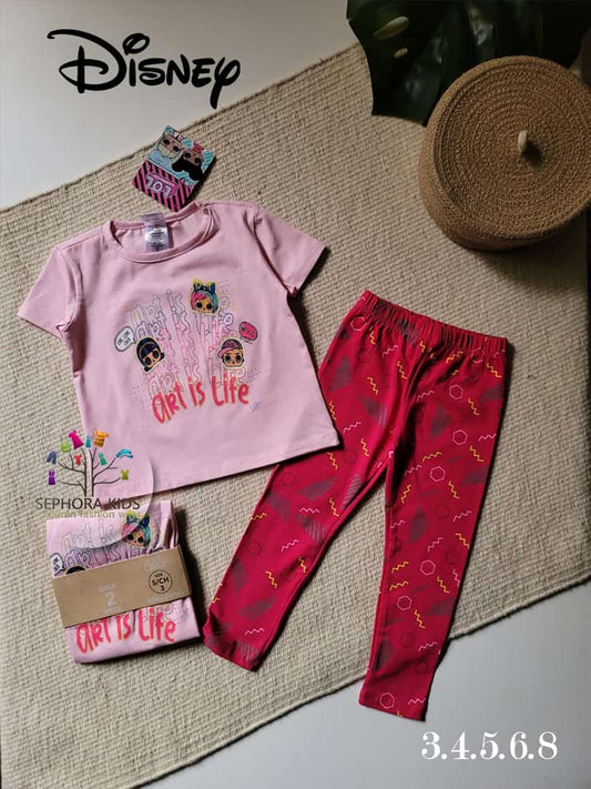 Disney LOL Girls Summer Pyjama Set