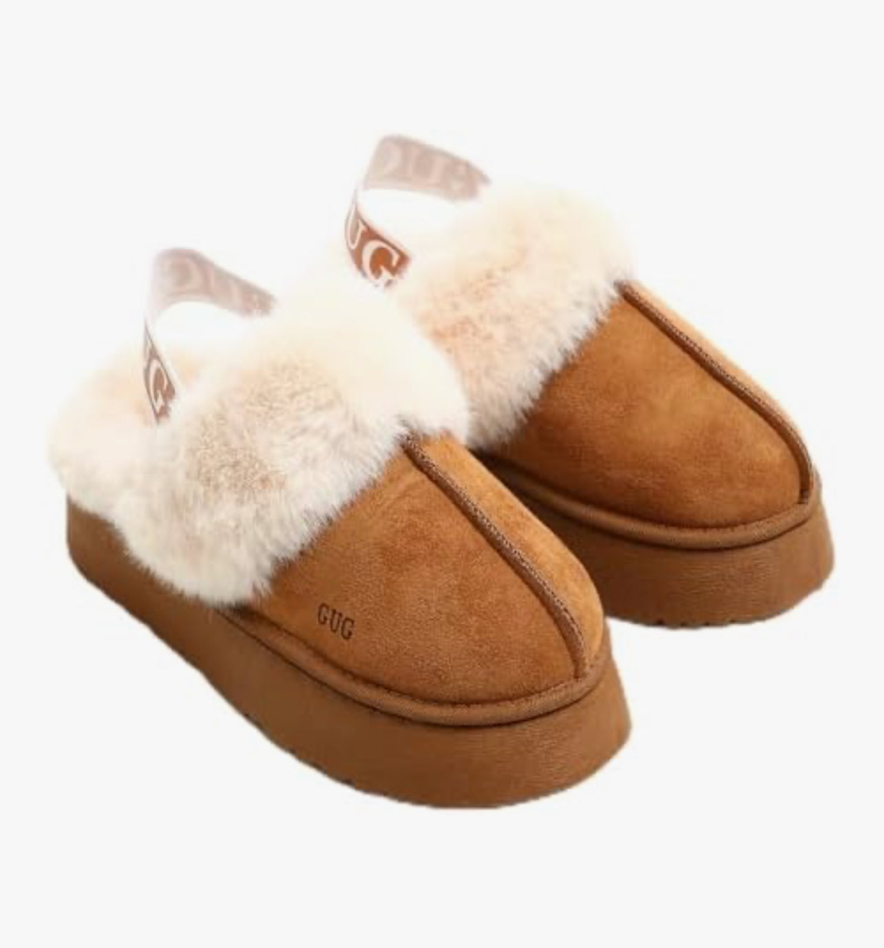 Club Aldo Women Sheepskin Slippers With Fur Lining, Indoor Outdoor Sole - 37(Fits Smaller)