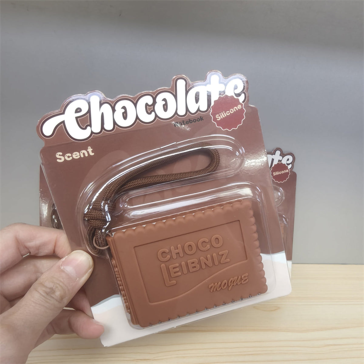 Scented Silicone Biscuit Notebook Keychain