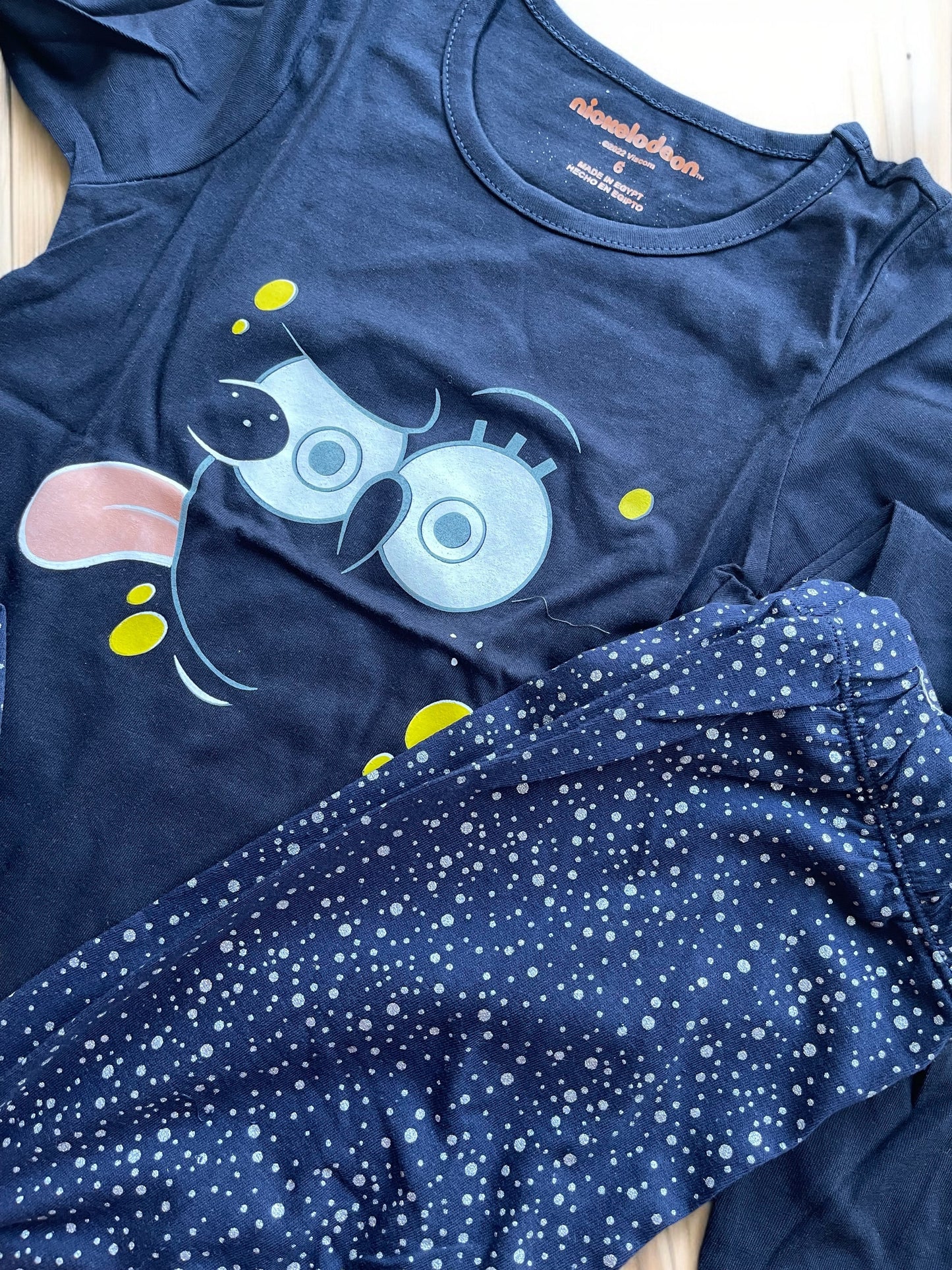 Long Sleeves 2 Pieces Leggings Pyjama Set - 6 Years