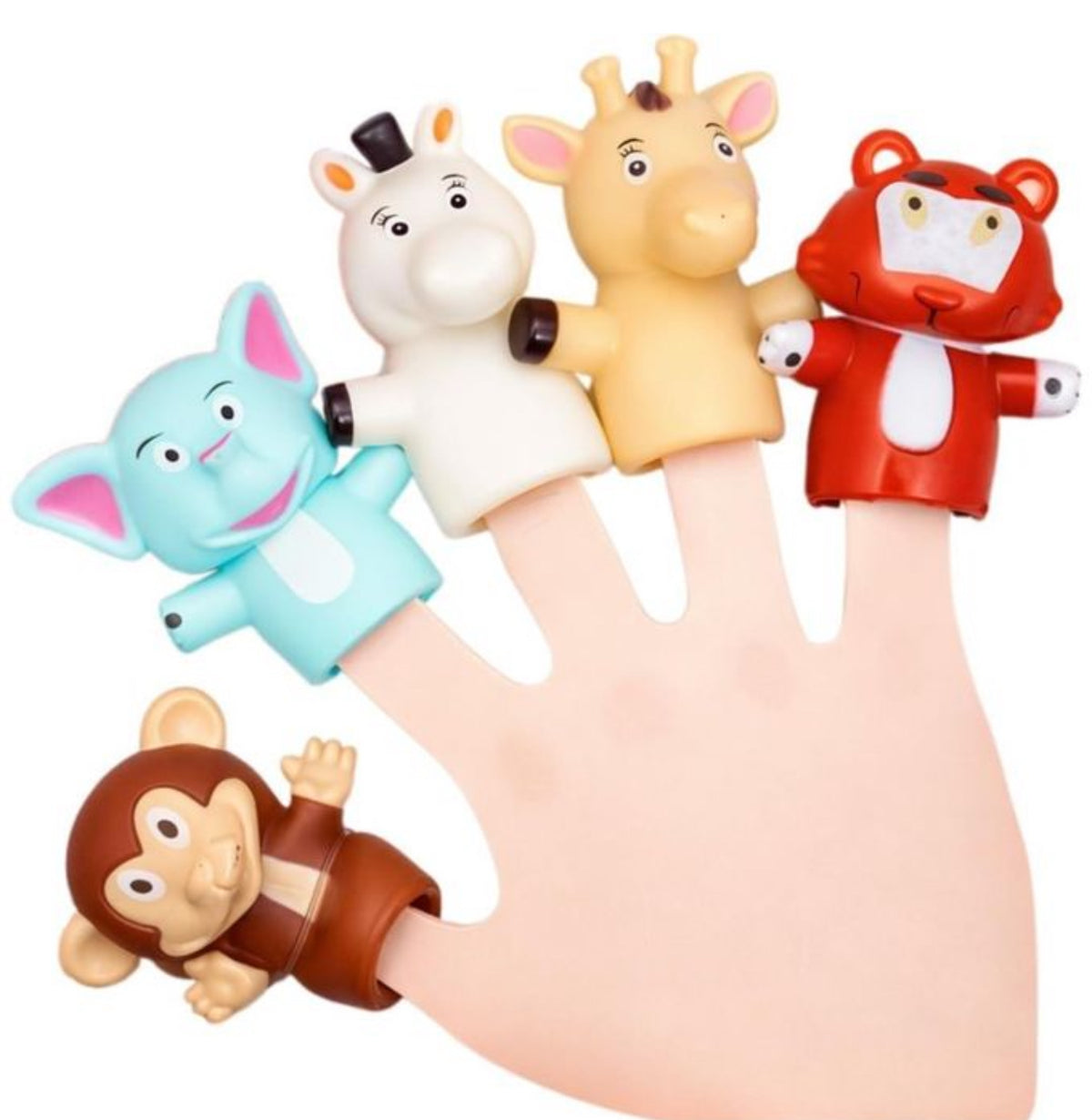 5-Piece Animal Finger Puppet Set – Colorful Cute Characters