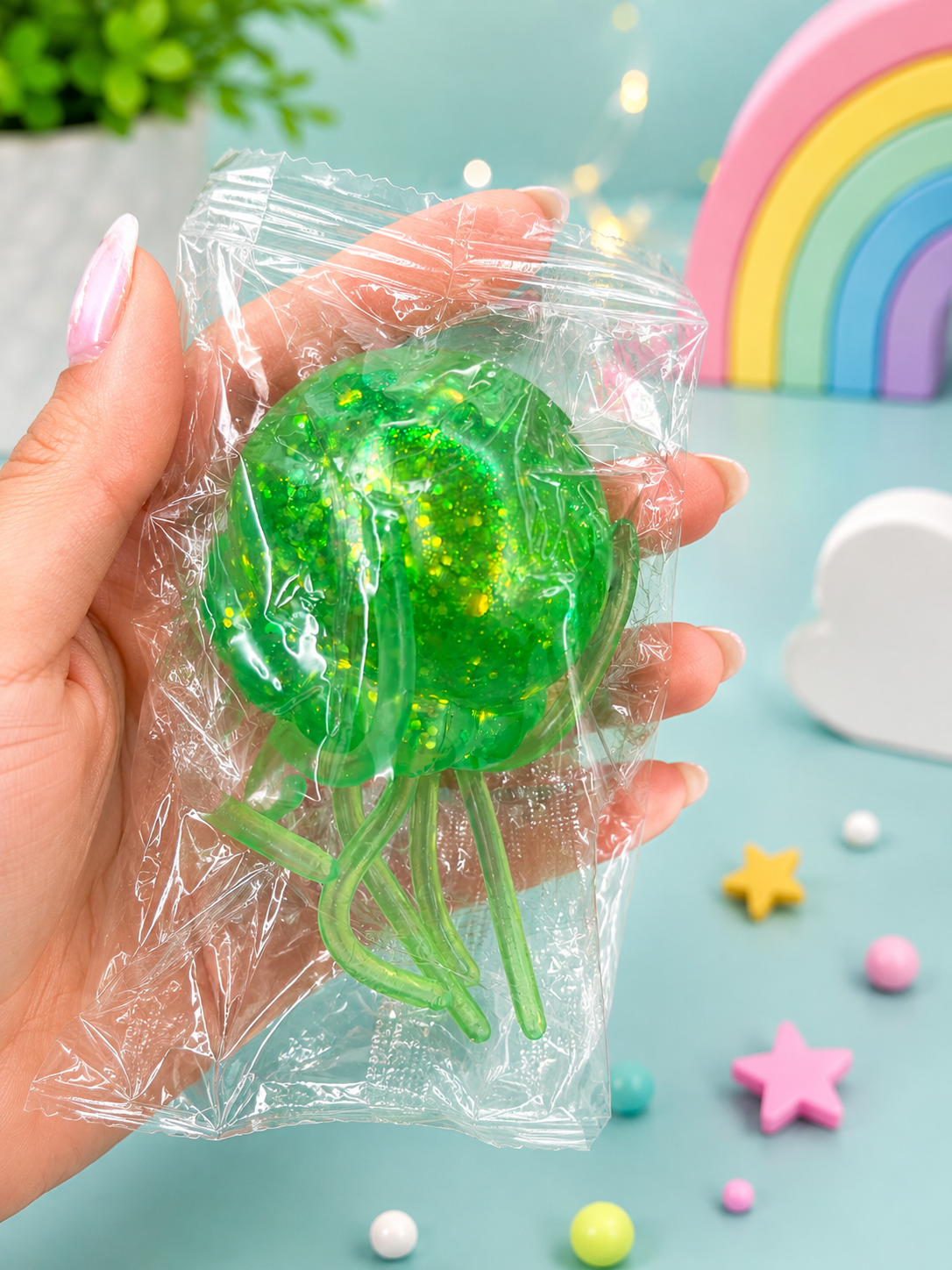 Nee Doh Jolly Squish Jellyfish – Super Solid Sensory Stress Toy