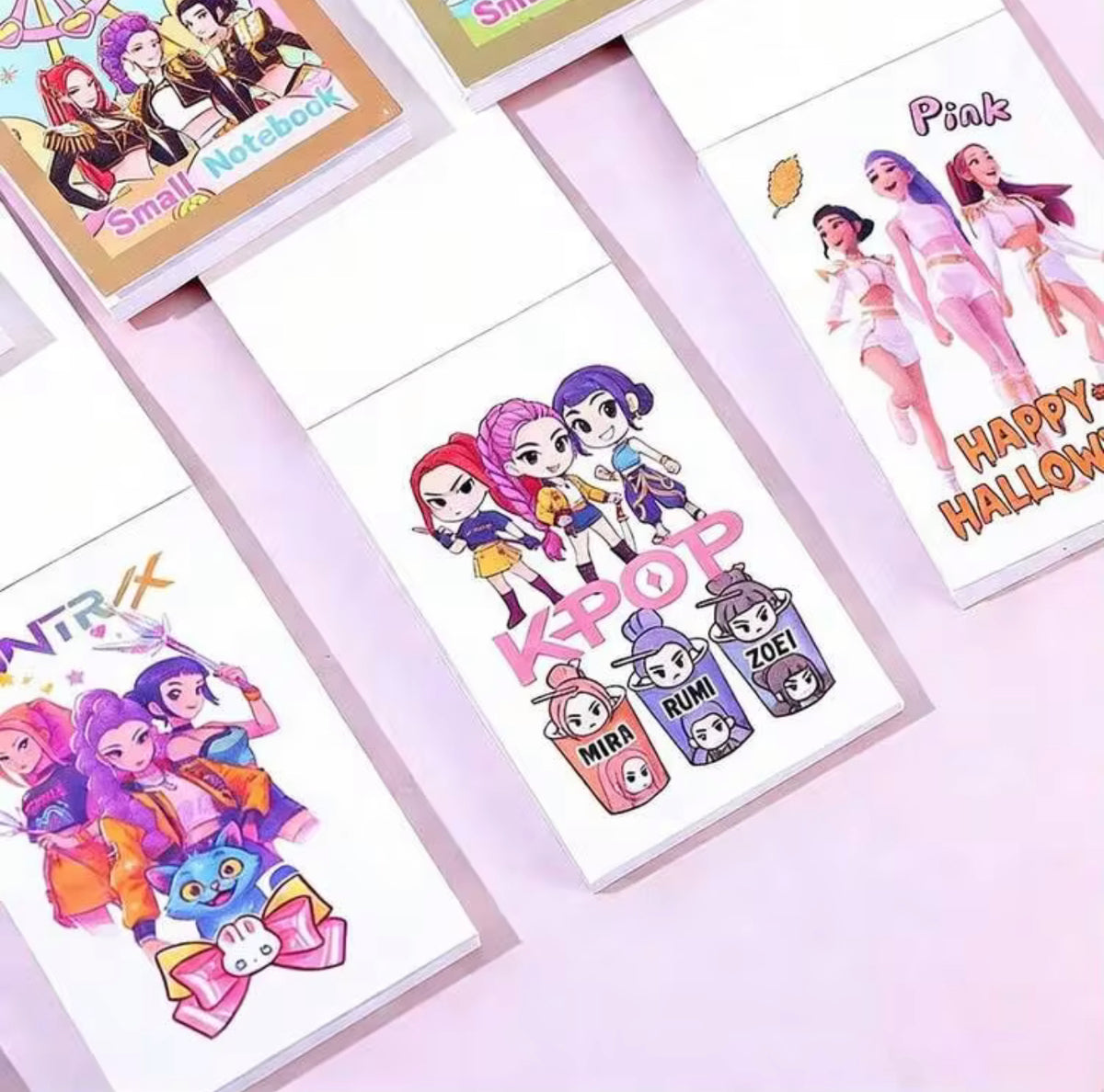 12Pcs Cute K-Pop Mini Notebook – Mini Pocket Notebook, Random Design
