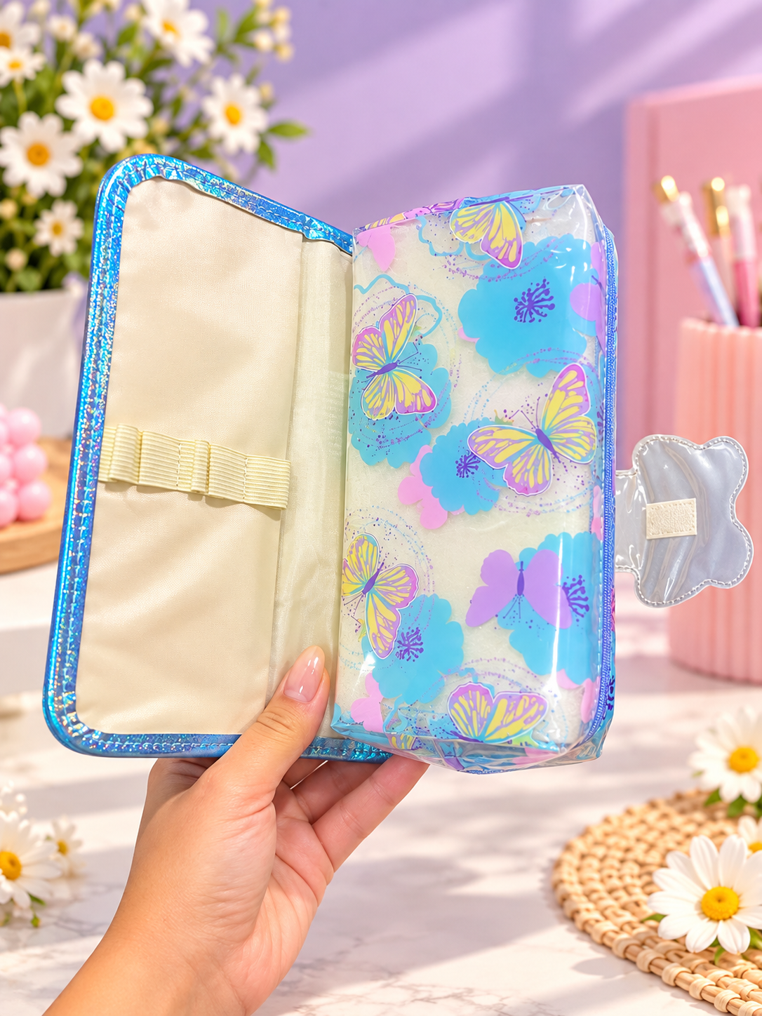 Kids’ Glitter Pencil Case – Mermaid, Butterfly & Football Designs