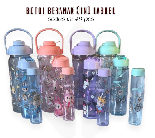 3in1 Labubu Bottle Set