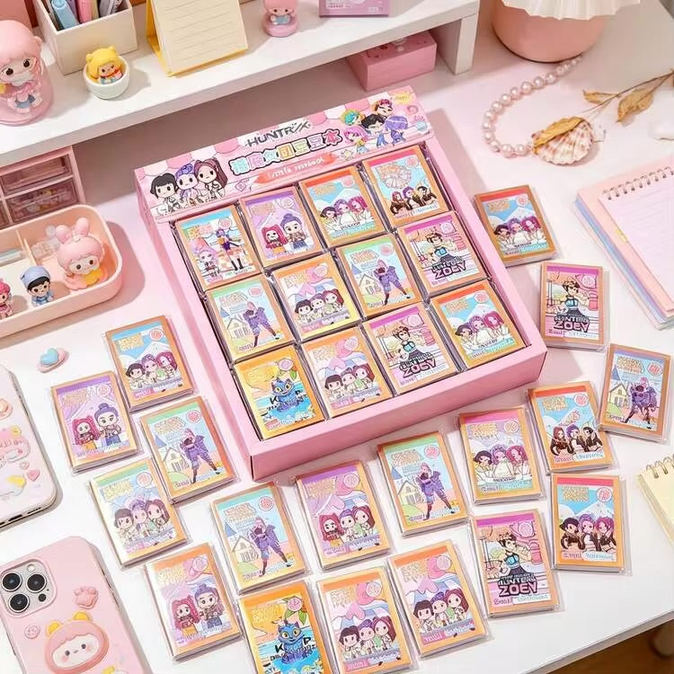 12Pcs Cute K-Pop Mini Notebook – Mini Pocket Notebook, Random Design