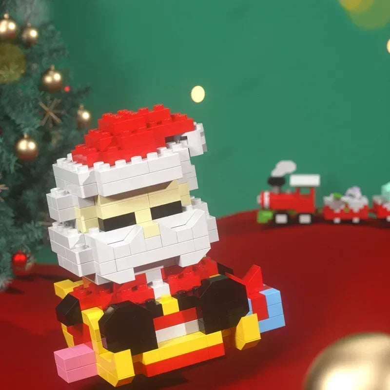 Christmas Particle Building Block Construction Set Micro Diamond Bricks Toy for Children