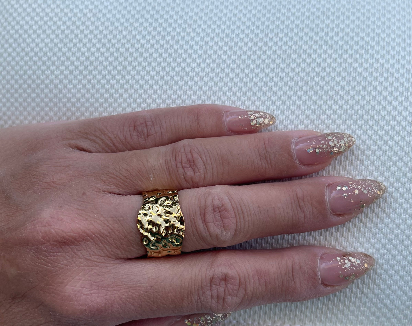 Trendy Gold Color Stainless Steel Ring for Women Bohemian Shell Starfish Conch Flower Butterfly Heart Ring Party Jewelry Gift