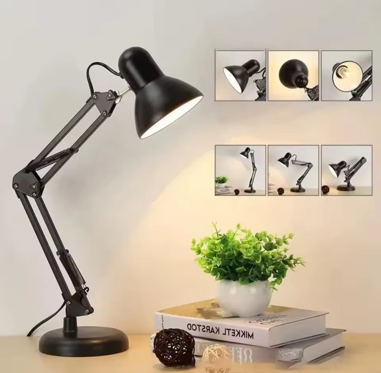 Hot Selling Metal Folding Desk Lamp Long Arm Telescopic LED Eye Protection Lamp Student Desk Clamp Bedside Reading Lamp220V