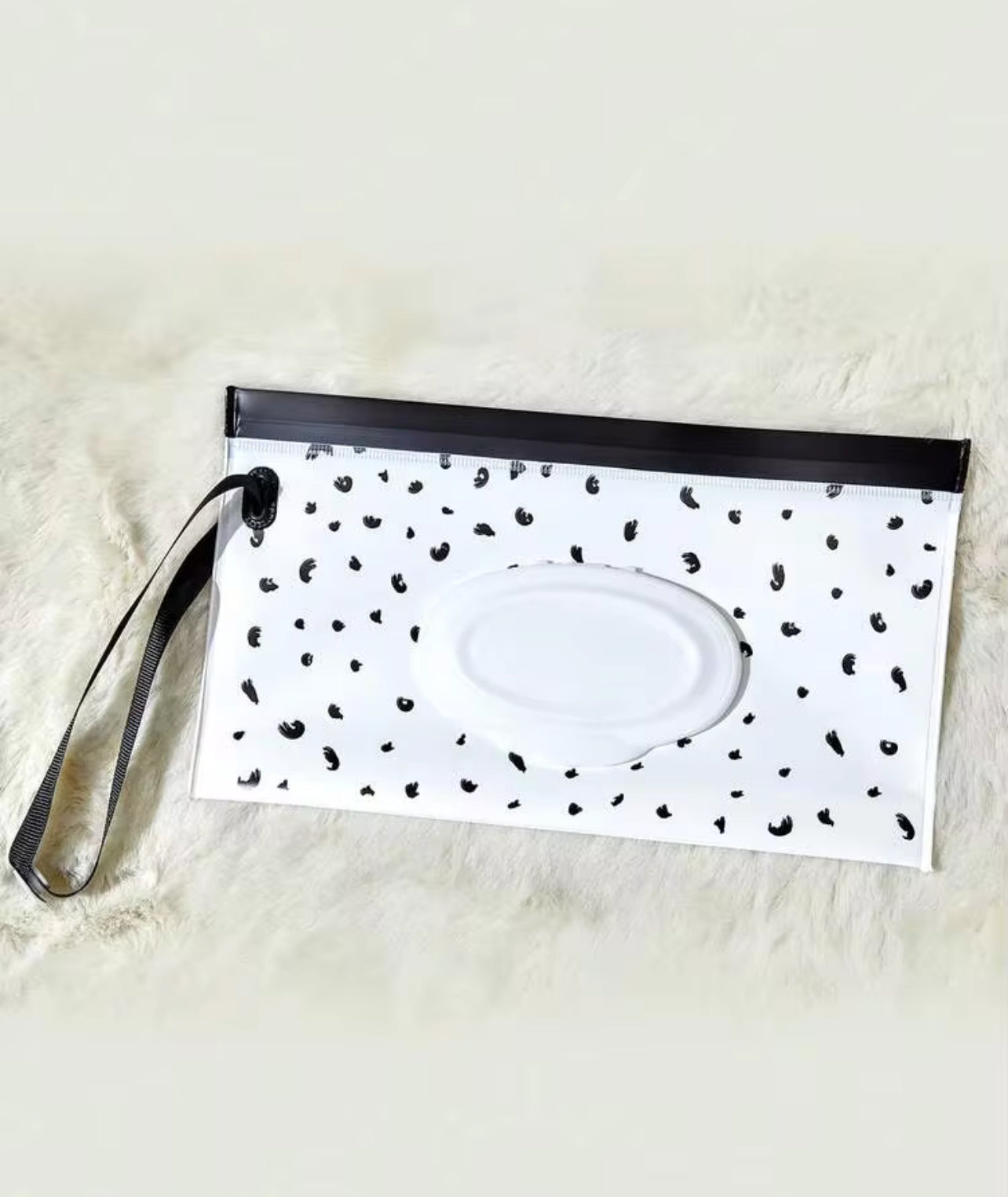 1pc Portable Baby Wet Wipes Bag, Flip-Top Lid, Self-Sealing Wet Tissue Dispenser, Hand/Face/Tissue Storage Box For Outdoor Travel Baby Shower Family Decorations Gifts