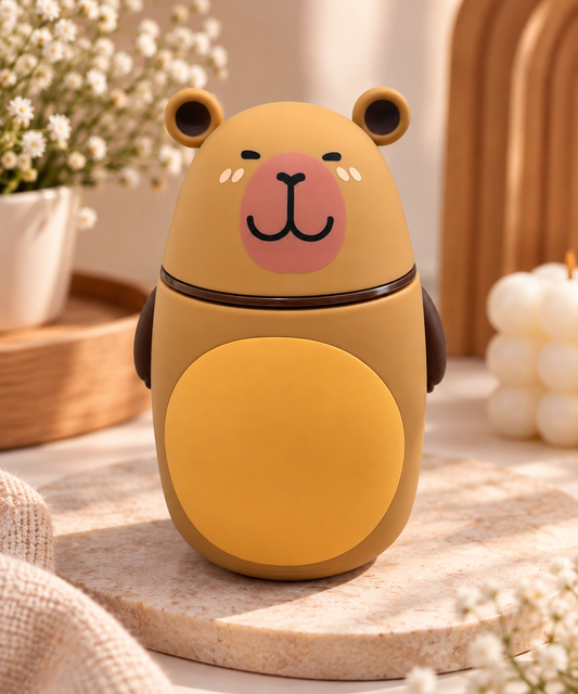 Cute Bear-Shaped Cup with Lid – 300ml