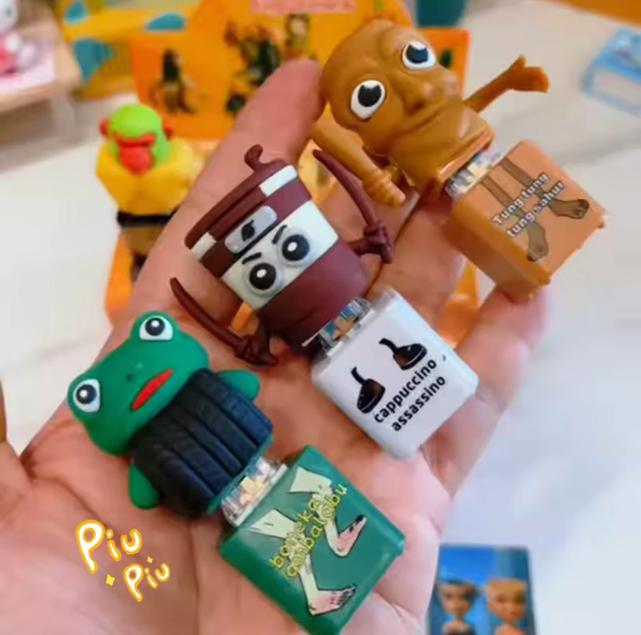 Tung Tung Tung Sahur Keychain Vioce LED Key Press Button Italian Brainrot Tralalero Tralala Shark Bag Pendants Key Accessories