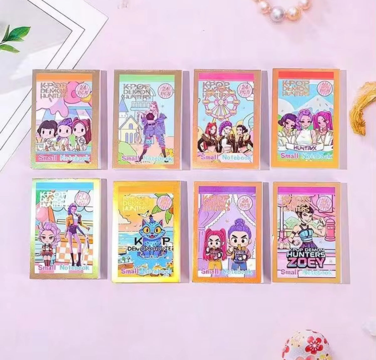 12Pcs Cute K-Pop Mini Notebook – Mini Pocket Notebook, Random Design
