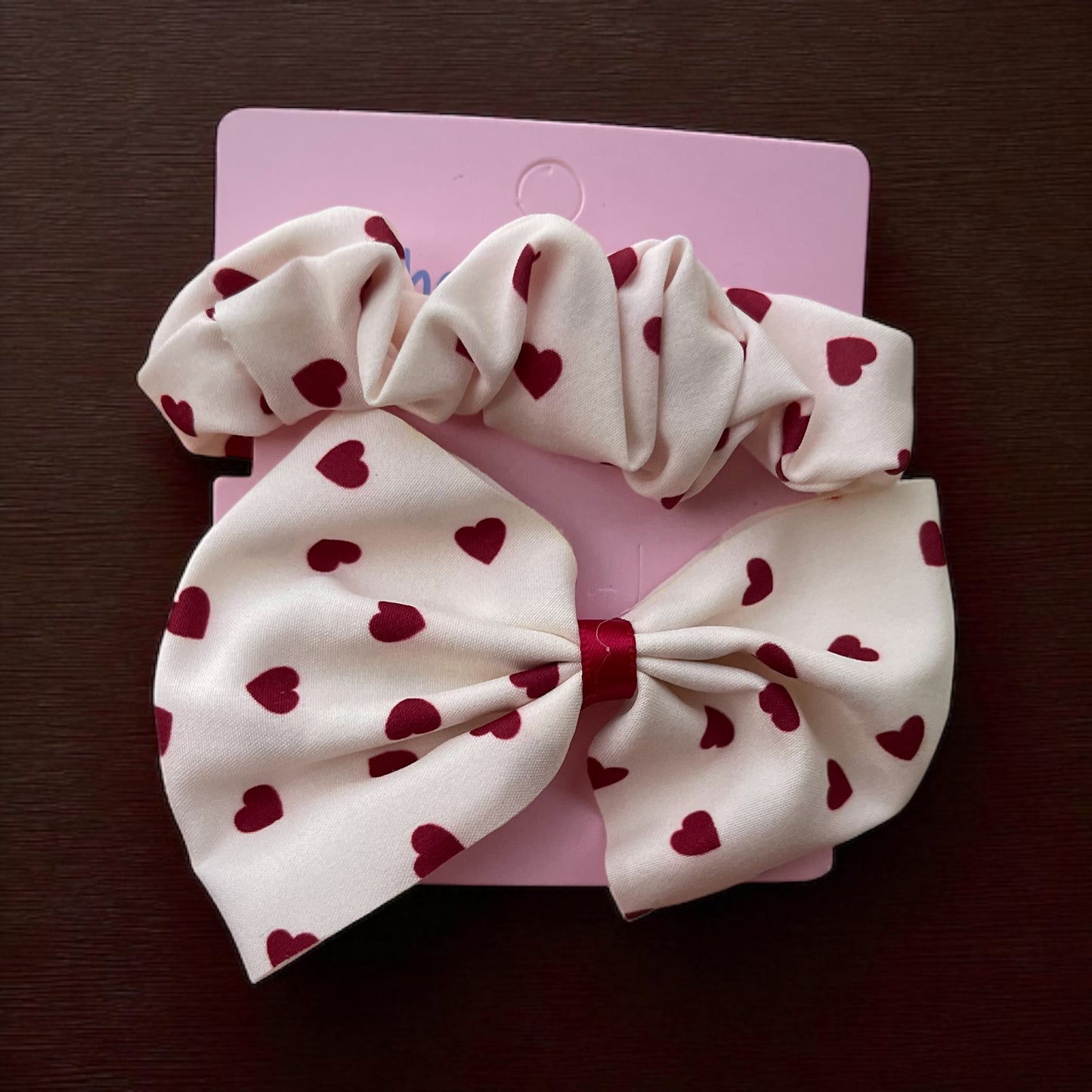 2Pcs/Set Flower Heart Cherry Bow Print Kids Bows Hair Clips & Hair Tie for Girls Handmade Cute Bowknot Hairpin Barrettes Cotton Hair Accessories