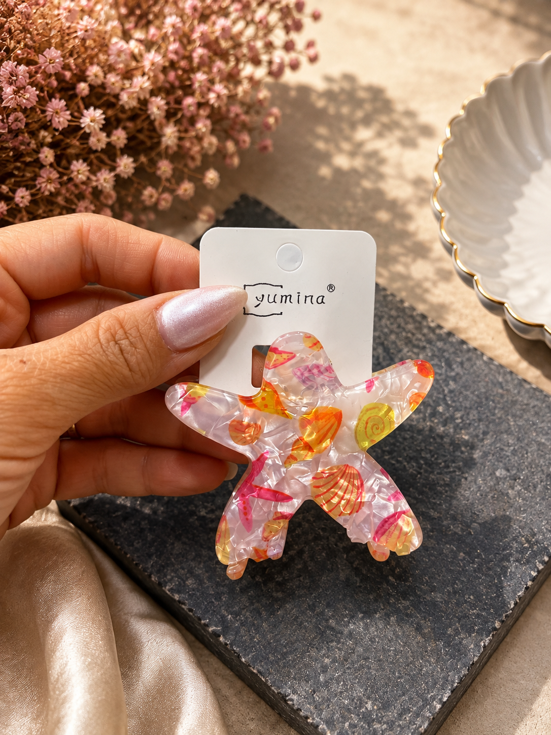 Starfish Hair Clip – Colorful Sea-Inspired Design
