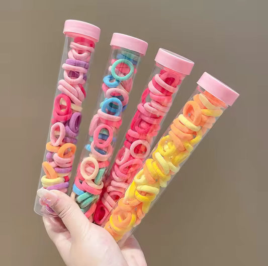 1 Set Elastic Hair Bands Baby Girls Hair Accessories Kids Hair Ties Rubber Bands Children Hair Ring Ponytail Holder Hair Wear