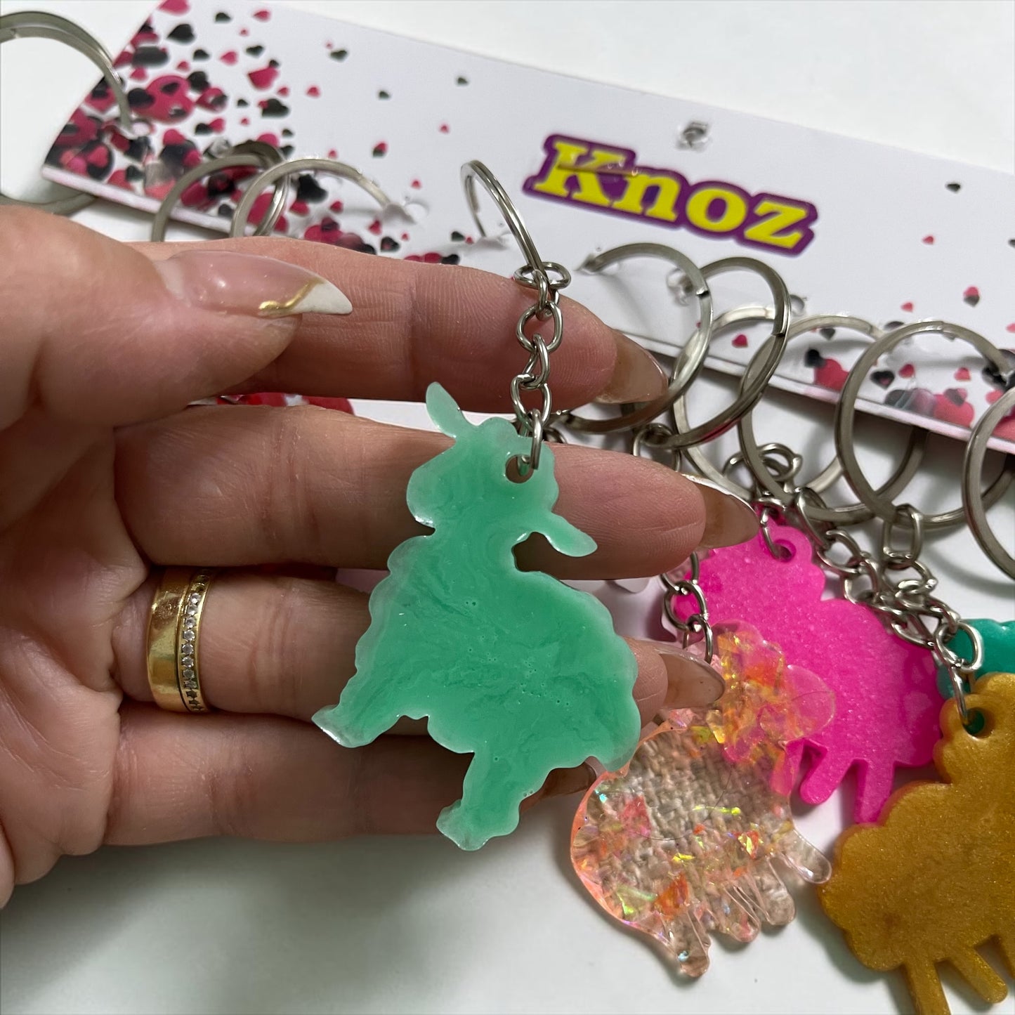 Set of 12 Resin Sheep Keychains – Eid Al-Adha Party Favors | Cute Colorful Gift Set