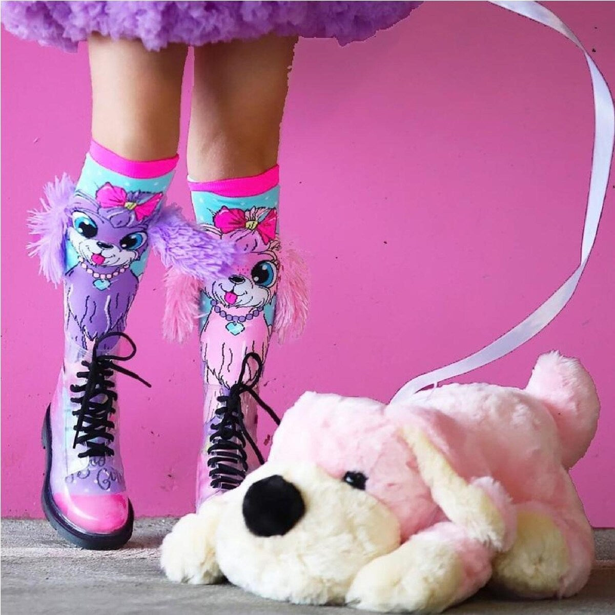 Crazy socks for kids Cute girl socks girls wacky Funky Stretch Mid to High Novelty Socks