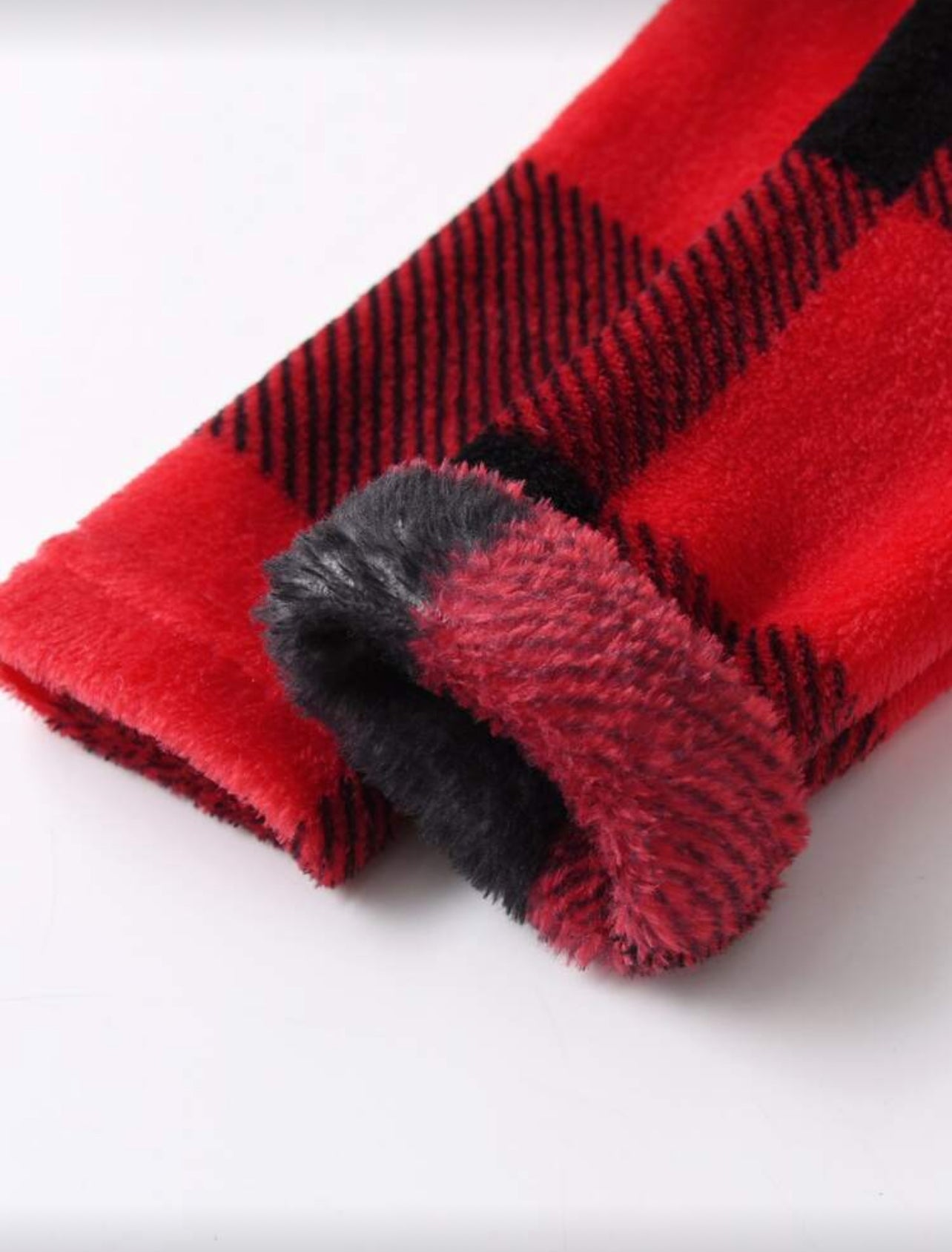 SHEIN Girls Buffalo Plaid Zipper Flannel Sleep Jumpsuit -1Y