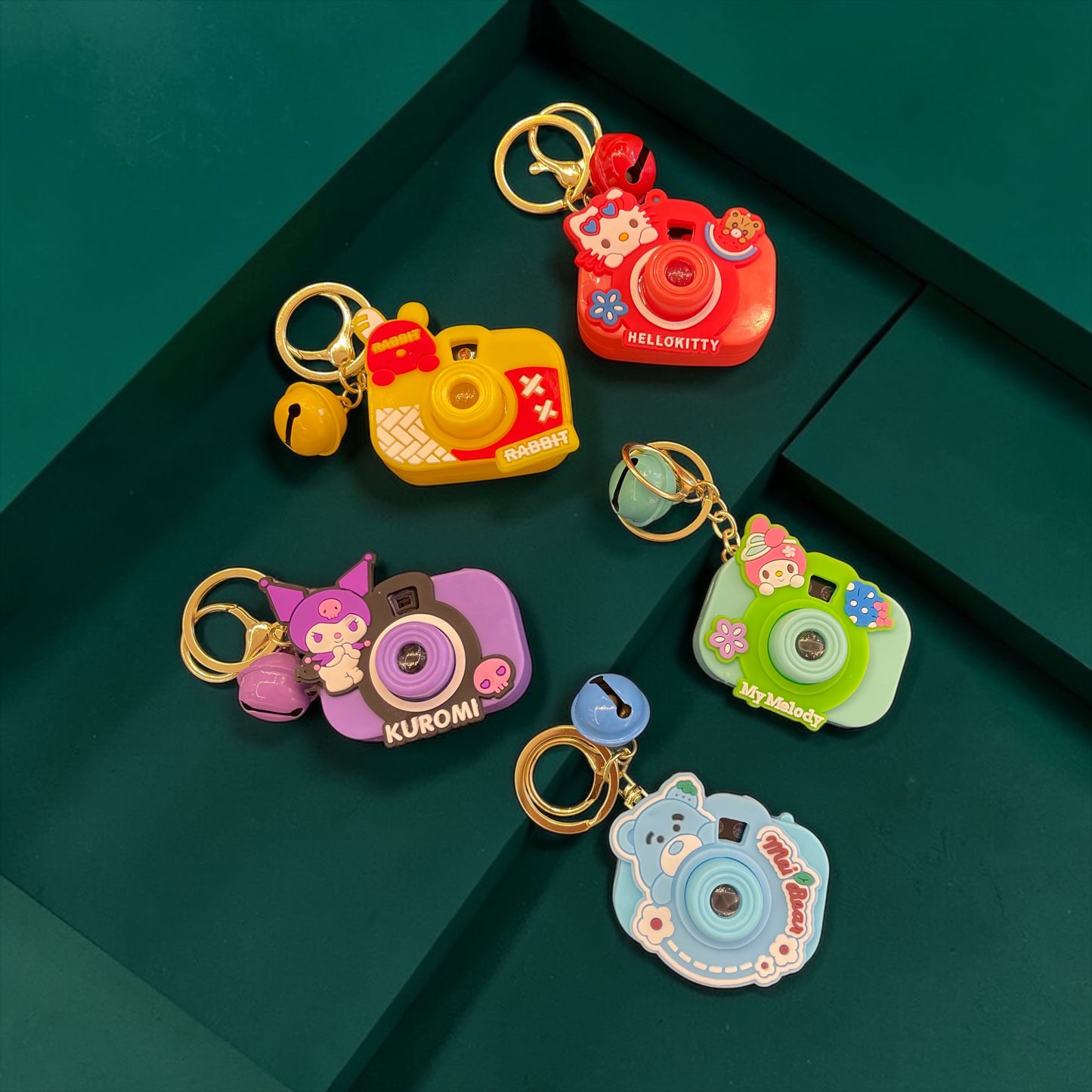 Mini Camera Keychain Projector – Cute Cartoon Light Keyring