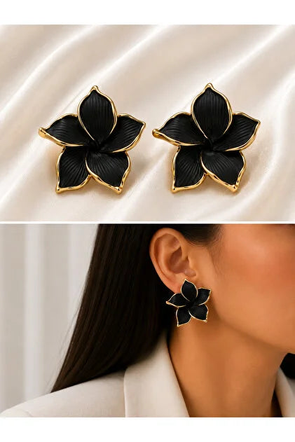 Stainless Steel Floral & Butterfly Earrings Collection