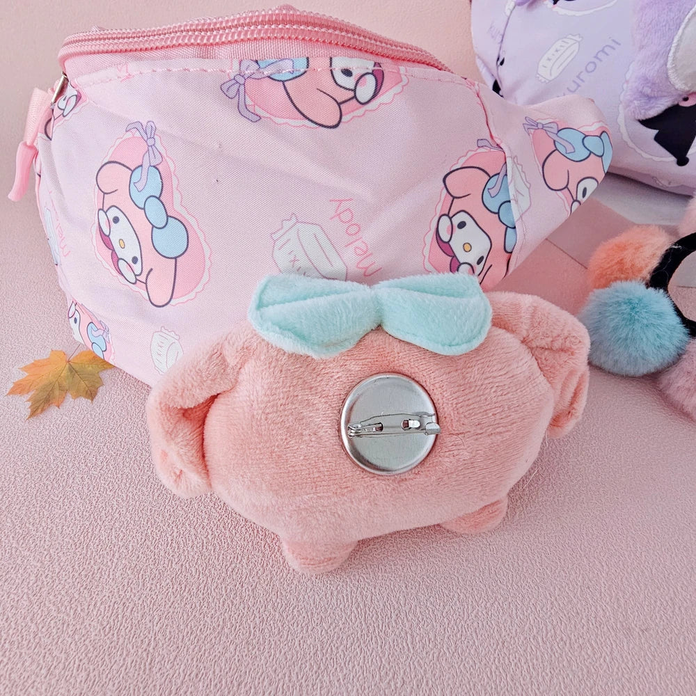 Creative Children's Faionable Chest Bag Crossbody Bag Cute Gift Durable Nylon Pudding Dog Girl Casual Single oulder Bag