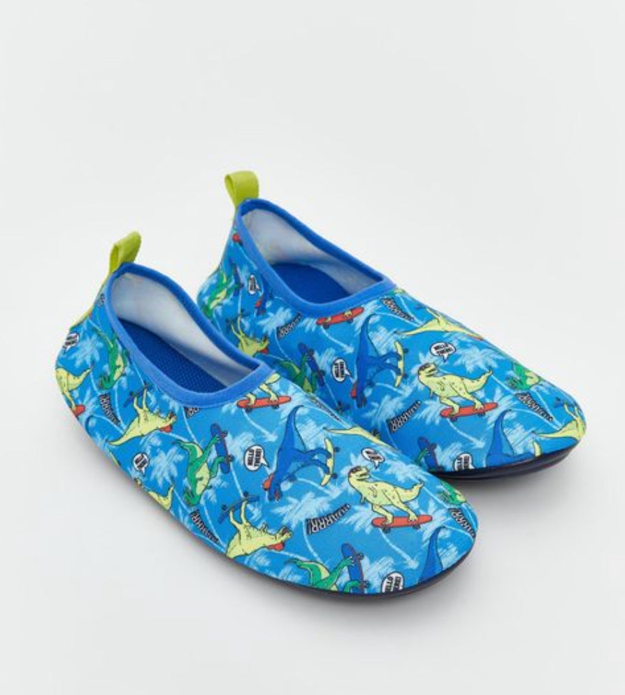 LCW STEPS Dinosaur Printed Boys' Baby Aqua Shoes - size:36