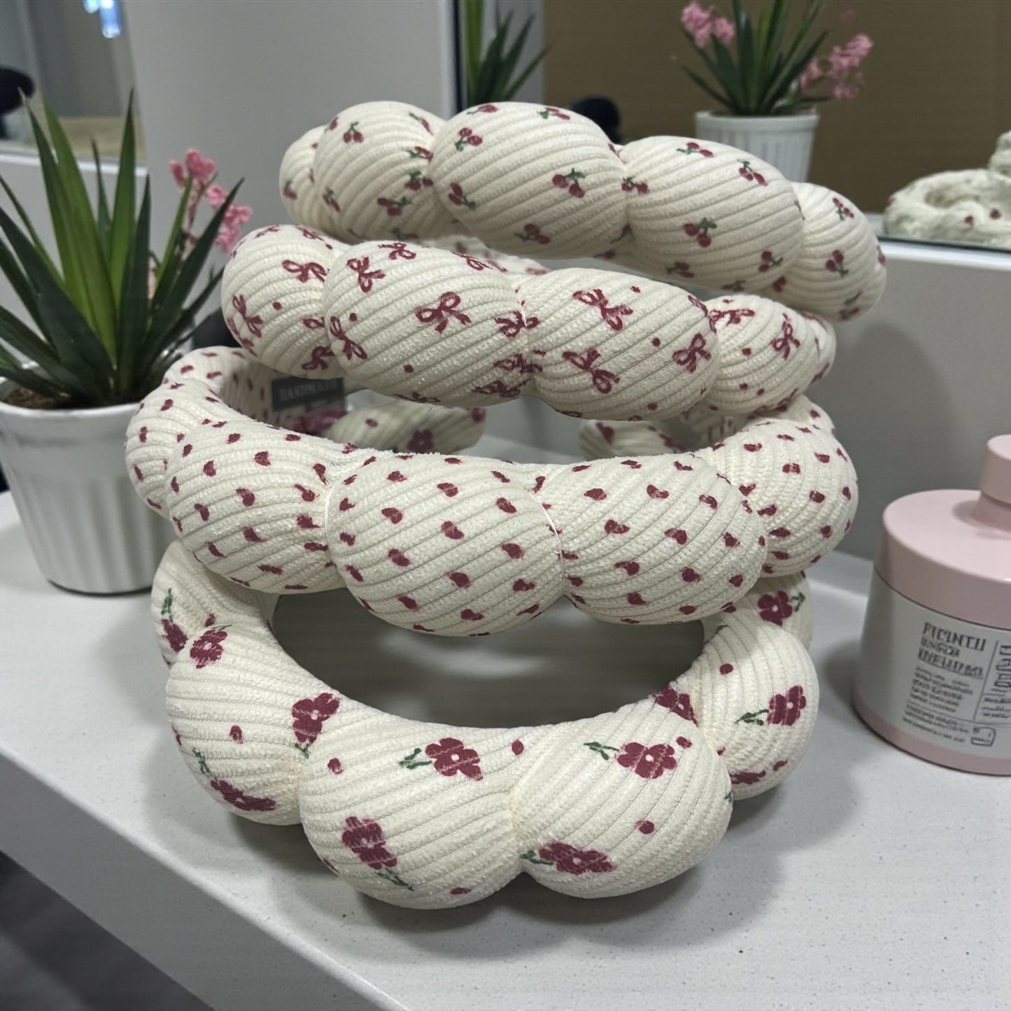 Twist Hair Hoop Sponge Headbands New Headwear Solid Color Spa Headband Diamond Hair Accessories Makeup Headband Girls Ladies