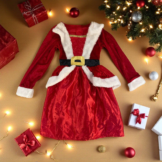 Santa Dress For Girls Christmas New Year Costume - 5 Years