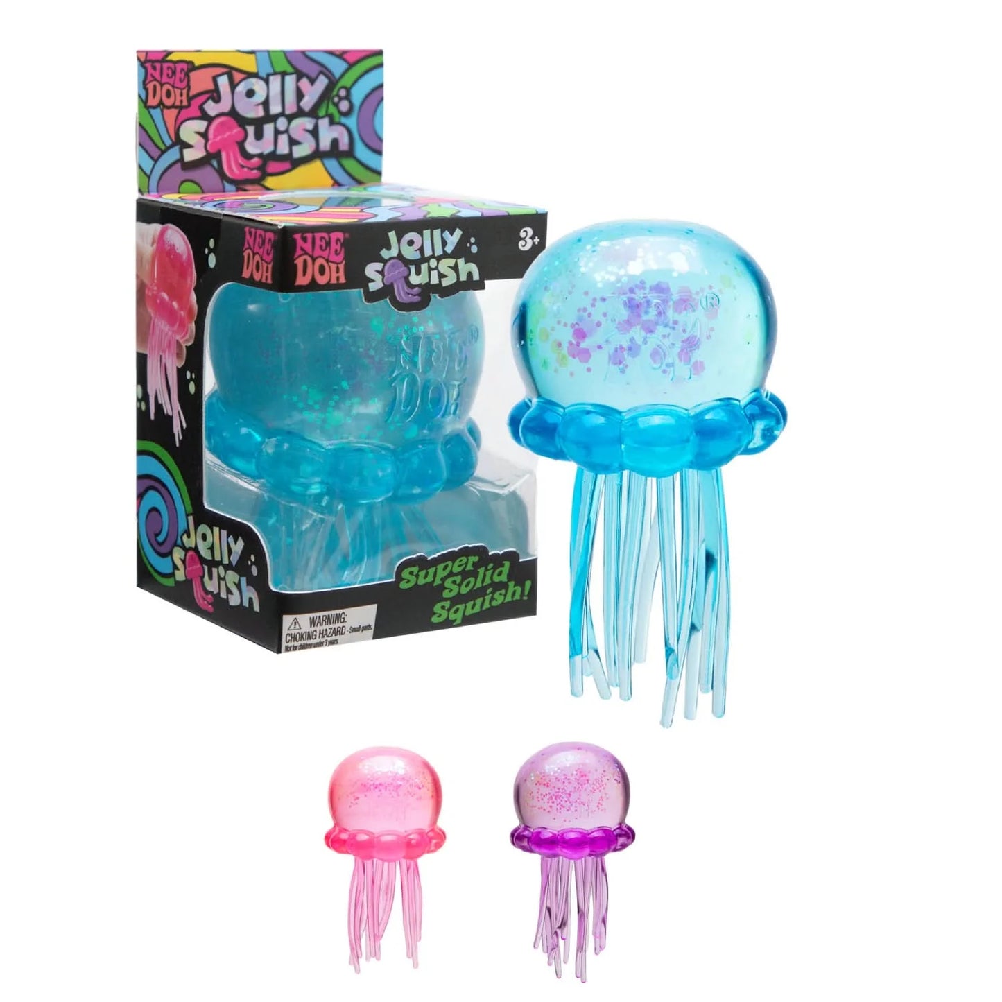 Nee Doh Jolly Squish Jellyfish – Super Solid Sensory Stress Toy