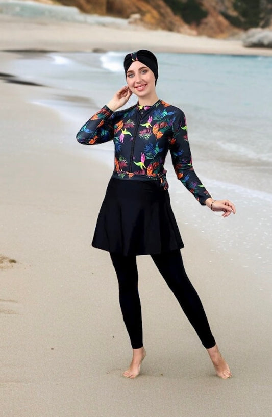 Burkini Waterproof Swimsuit- Med