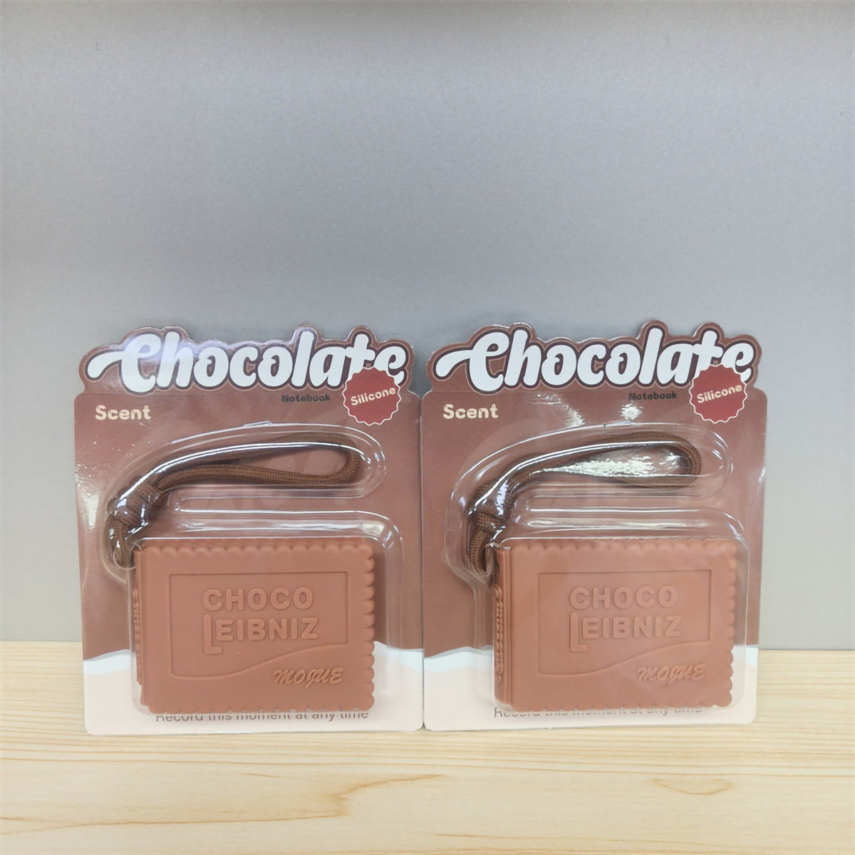 Scented Silicone Biscuit Notebook Keychain