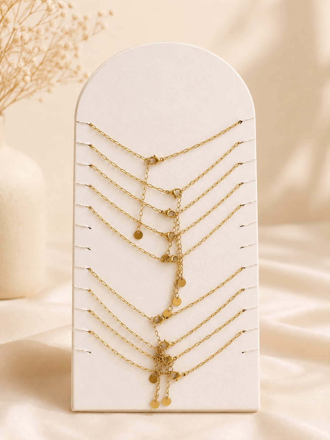 Ocean Charm Anklet Collection – Stainless Steel Pearl & Shell Beach Anklets ✨🐚 Random Style