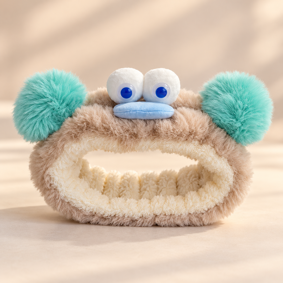 Cute Cartoon Plush Spa Headband – Soft & Fluffy Animal Design
