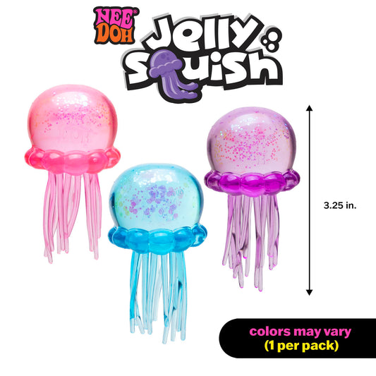 Nee Doh Jolly Squish Jellyfish – Super Solid Sensory Stress Toy
