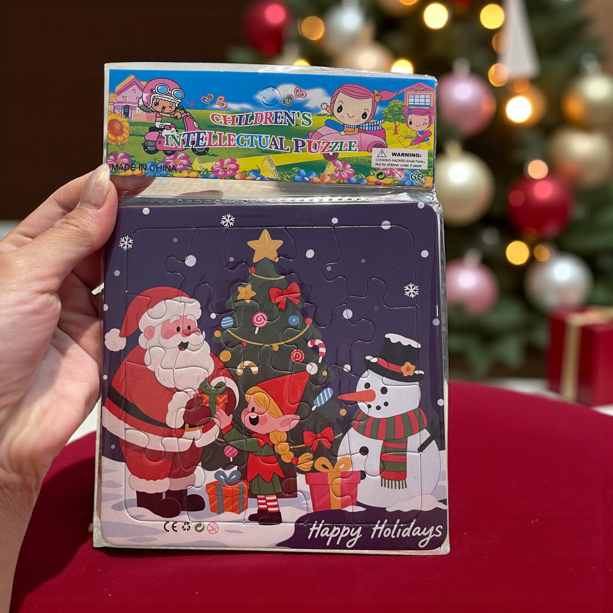 3Pcs Christmas Theme Cartoon Puzzle