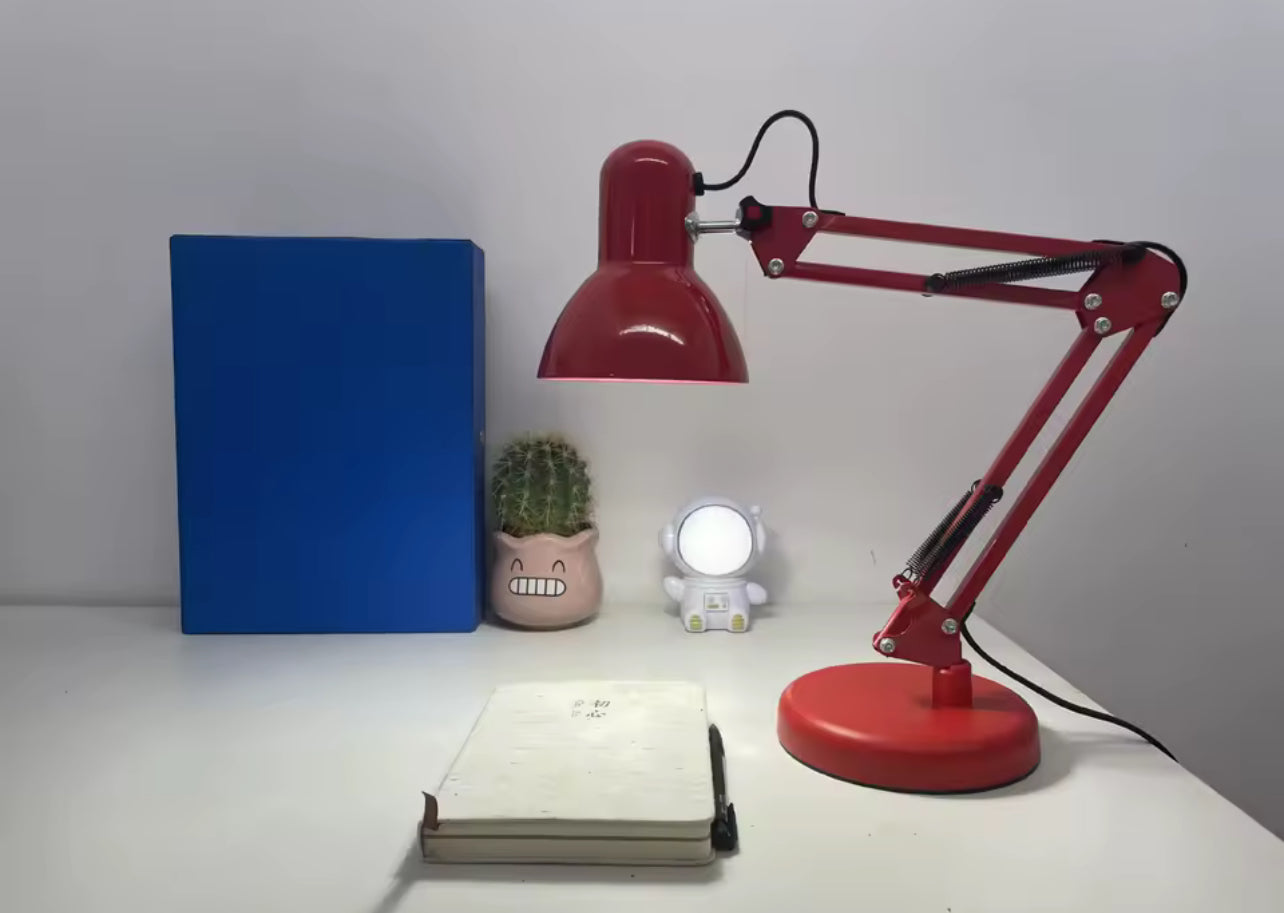 Hot Selling Metal Folding Desk Lamp Long Arm Telescopic LED Eye Protection Lamp Student Desk Clamp Bedside Reading Lamp220V