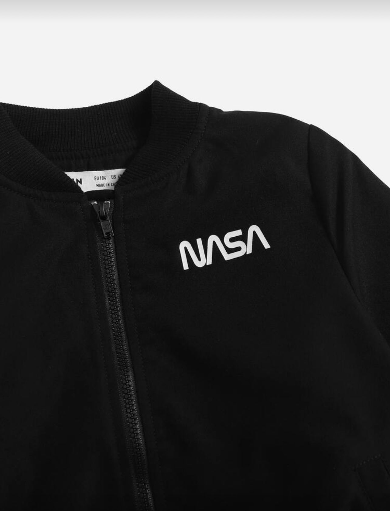 SHEIN Toddler Boys Letter Graphic Teddy Lined Bomber Jacket - 5Y