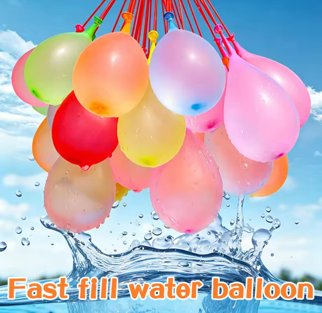 37 Self-Sealing Water Balloons – Ready in 60 Seconds