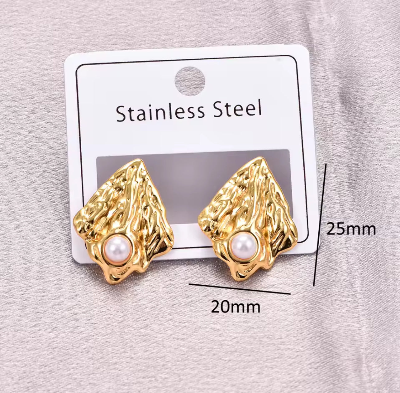 Stainless Steel Gold Color Earrings Women Fashion Summer Ocean Beach Party Earrings Jewelry