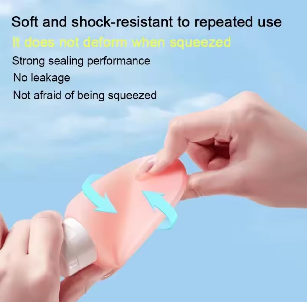 New 60ML Silicone Travel Bottles Travel Packaging Set Airplane Bottle Refillable Travel Bottle Shampoo Bottles Kit