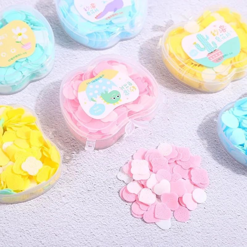Cute Fruit-Shaped Mini Soap Flakes – Colourful Soap Confetti