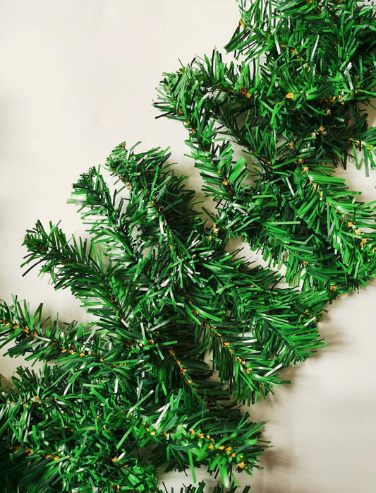2 Meters Artificial Pine Christmas Garland – Green Festive Decoration