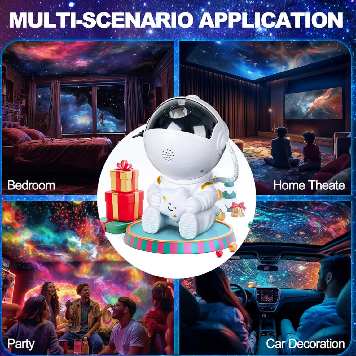Astronaut Galaxy Projector Night Light with Remote Control