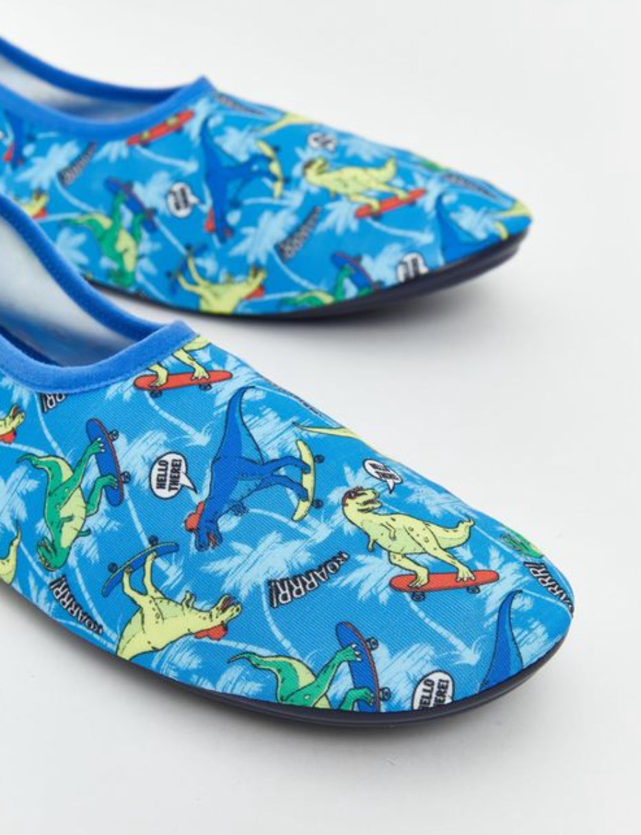 LCW STEPS Dinosaur Printed Boys' Baby Aqua Shoes - size:36