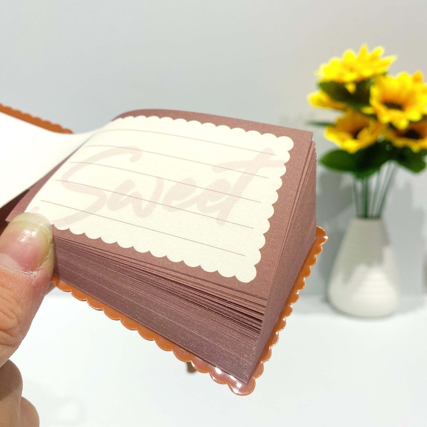 Scented Silicone Biscuit Notebook Keychain