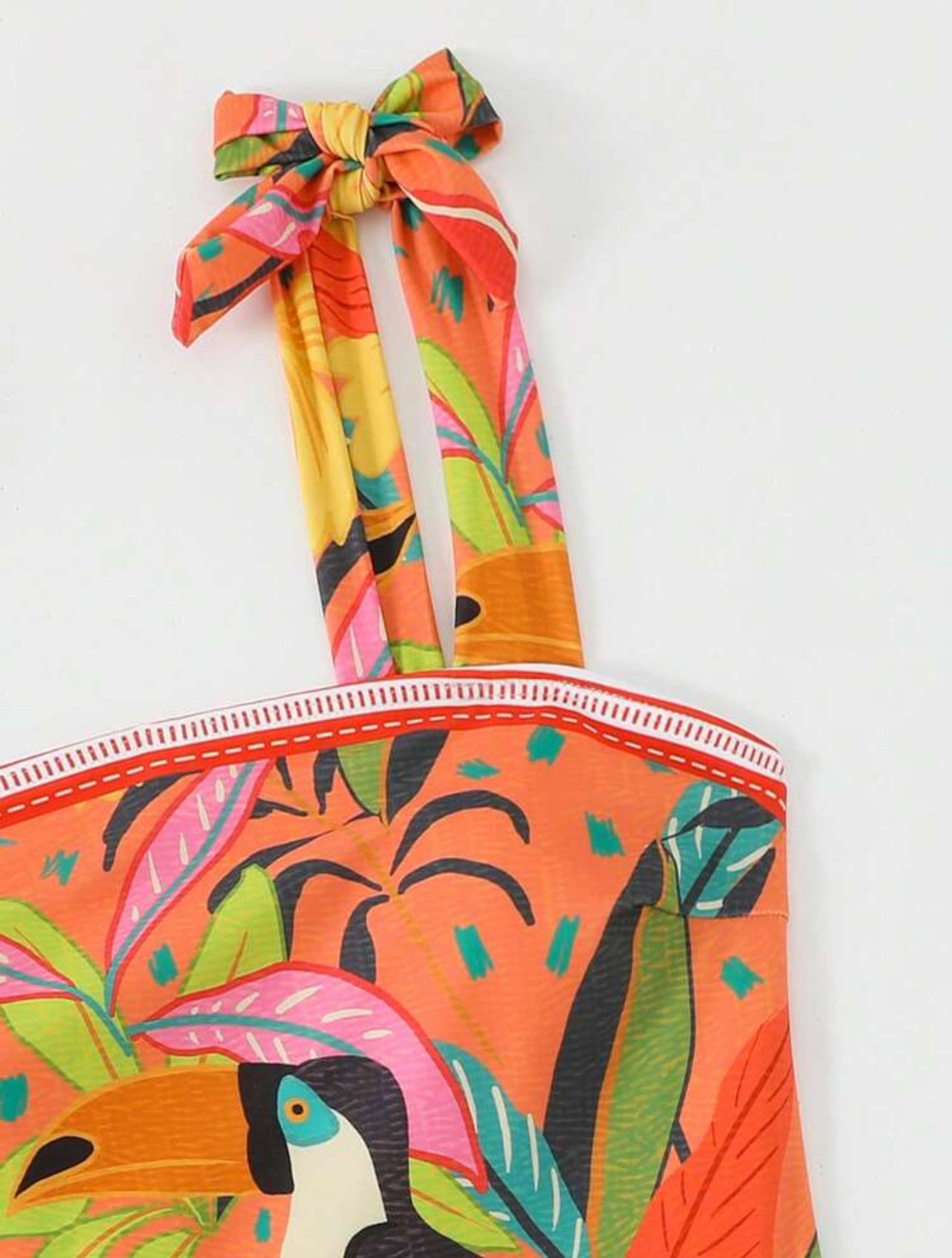 Swim Oasis 2pcs Swimsuit Bikini Set, One-Piece Swimsuit With Skirt, Sexy & Elegant Color Block Swimwear Set, New For Spring/Summer Beach Holiday